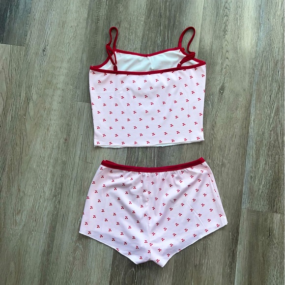 NWOT Y2K cherry print PJ set - Picture 2 of 4